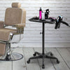 Hair Salon Trolley Cart Tray Hair Coloring Beauty Station Grooming 2 Tool Holder