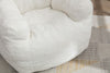 Upholstered Soft Fabric Tufed Bean Bag Foam Memory Resilience Sponge Chair NS