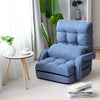 2 IN 1 Folding Lazy Sofa Lounger Floor Gaming Armchair Bed Recliner Adjustable