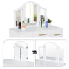 Vanity Dressing Table Makeup Desk with Mirror Drawers Bedroom Furniture White