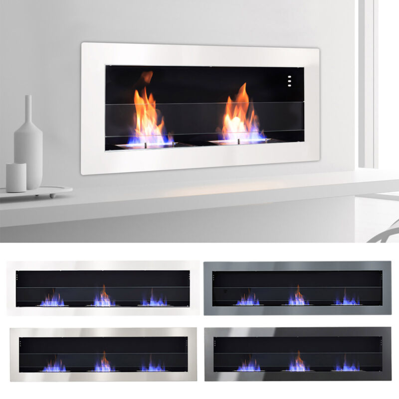 Bio Fireplace Bio Ethanol Fire BioFire Fireplace 2 Burner Heater Wall Mounted/Inset ...