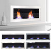 Bio Ethanol Fire BioFire Fireplace 2 Burner Heater Wall Mounted/Inset Install UK