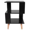 2 Tier Wooden Coffee Table Side End Nightstand Bedside Storage Shelf Living Room