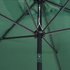 2mx3m Garden Patio Tilt Crank Umbrella Canopy Parasol Sun Shade UV Protection