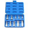 10PCS Multi Triple Square Spline Bit Socket Set Mechanics Tool 1/4" 3/8" 1/2" UK