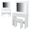 Hollywood Vanity Dressing Table Set w/ Lighted Mirror 12 LED Makeup Dresser Desk