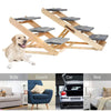 2In1 Portable Folding Pet Stairs for Dog Cat High Bed Steps Safety Car Wood Ramp