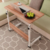 Portable Trolley Laptop Table Computer Desk Keyboard Tray Height Adjustable UK