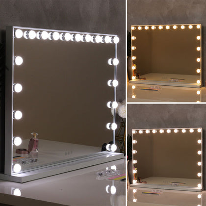 LED Hollywood Light Dressing Table Vanity Desktop Make Up Mirror Bathroom Décor
