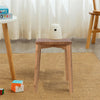 1/2x Wooden Stool Bamboo Bench Home Kitchen Dining Chair Working Restaurant Seat