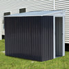 5X7FT Steel Metal Outdoor Garden Tool Storage Shed Bike Bin Store PentRoof Shelf