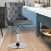 1/2 Bar Stools Crushed Velvet Breakfast Chairs Swivel Gas Lift Kitchen Cushioned