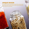 12X Spice Jars Bottles Airtight Salt Container with Lid Square Seasoning Bottle