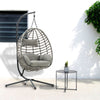 Hanging Rattan Swing Foldable Egg Chair Hammock Wicker Garden Furniture Cuhsion