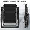 2X ZERO GRAVITY CHAIR OUTDOOR GARDEN FOLDING RECLINING SUN LOUNGER & CUP HOLDER