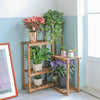40" Tall Corner Wood Plant Stand Potted Flower Shelves Home Office Lawn Window