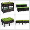 Set of 4 Raised Garden Bed Kits Elevated Flower Vegetable Herb Grow Planter Box
