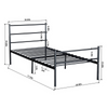 3FT Single Size Solid Bedstead Base Strong Metal Bed Frame Home Furniture UK