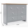Chest of Drawers Bedside Cabinet Storage Wooden Modern Bedroom Furniture Home