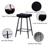2/4PCS Bar Stools Breakfast Kitchen Stool Industrial Barstools Velvet Seat Metal