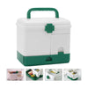 Green Medical Cabinet First Aid Box Home Medicine Kit Storage Tablet Pill Case
