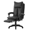 Racing Gaming Chair Height Adjustable Swivel Chair with Footrest, Black
