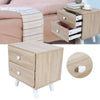 Chic Bedside Unit Tables Drawers Cabinet Storage Drawer Wooden Nightstand UK