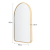 Industrial Arch Shape Metal Frame Wall Mounted Accent Mirror Hallway Bathroom UK