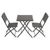 Three-Piece Rattan Garden Furniture 2 Seat Bistro Table Chair Outdoor Patio Set