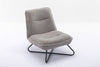Modern Lounge Recliner Chair Sleeper Sofa Living Room Cinema Armless Chair Grey