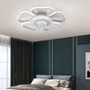 Modern 5 Heads Fan Wall Ceiling Light LED Daylight White Pendant Chandelier Lamp