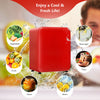 Adjustable Mini Fridge Compact Portable Refrigerator for Car Home Office Dorm