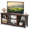 2-in-1 TV Stand for TVs up to 65 Inches Wooden TV Console Table Media Canter