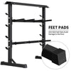 Steel Dumbbell Barbell Stand Heavy Duty Weight Plate Holder for Home Gym Fitness