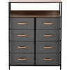 8 Drawers Chest of Drawers Unit Storage Cabinet Bedroom Furniture Hallway