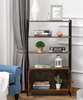Vintage Industrial Bookcase Rustic Shelf Door Tall Side Cabinet Display Storage