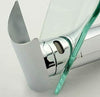 Waterfall Tall Glass Bathroom Basin Sink Mixer Taps Cloakroom Hand Wash Faucet