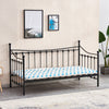 Black 3FT Single Day Bed Trundle Optional Twin Size Metal Bed Frame Guest Room