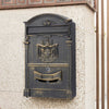 Vintage Wall Mounted Mail Letter Box Lockable Steel Post Mailbox Large Postbox