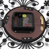 3D Wall Clock Luxury Metal Diamonds Flower Silent Art Office House Decorate
