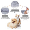 Pet Dog Cat Calming Bed Comfy Shag Warm Fluffy Nesting Bed Mattress Fur Pad