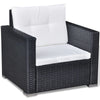 42743 17 Piece Garden Sofa Set Poly Rattan Black (UK/IE/FI/NO Only) F1M4