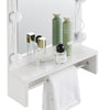 Mirrored Bathroom Cabinet LED White 1/2/3 Doors Mounted Cupboard Wall Mounted