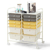 12 Drawers Storage Rolling Cart Home Office Mobile Utility Trolley Organizer