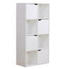 8 Cube Bookcase Shelving Display Shelf Storage Unit Wooden Door Organiser UK