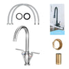 Kitchen Sink Mixer Taps Spray Chrome Brass Faucet Twin Single Lever Swivel Taps