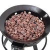 Portable Garden Gas Fire Pit Brazier Bowl Lava Rocks Heating Stove Patio Heaters