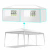 3X3m 3X4m 3X6m Gazebo Garden Marquee Party Tent with Sides Wall Wedding Canopy