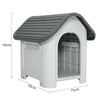 Dog Cat Kennel Portable Durable Plastic Small Medium Pet Outdoor Garden Shelter