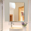 Modern Frameless Bevelled Edge Stick On Wall Mirror Makeup Bedroom Hallway Decor